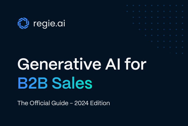 The cover of our guide titled Generative AI for B2B Sales